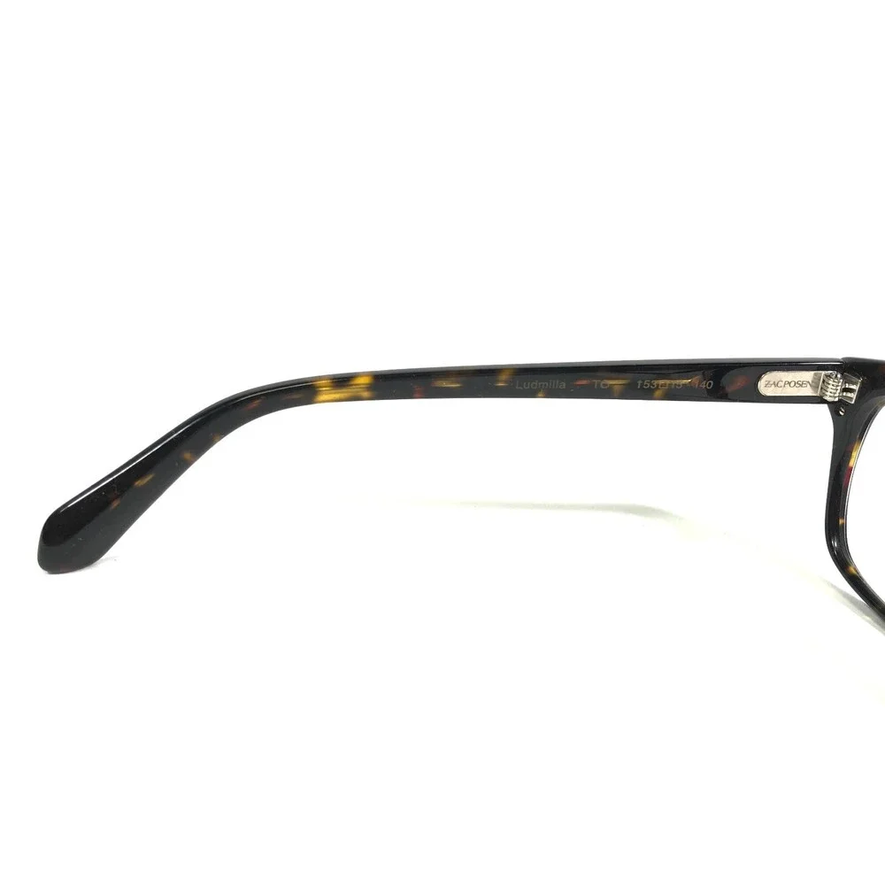 Zac Posen Eyeglasses Frames Ludmilla TO Brown Tortoise Gold Cat Eye 53-15-140